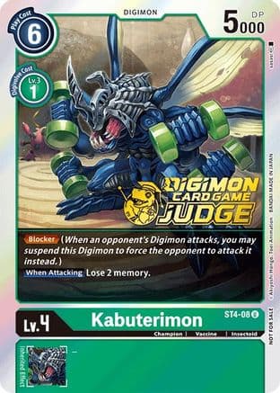 Kabuterimon - ST4-08 (Judge Pack 1) — Digimon Card Game card