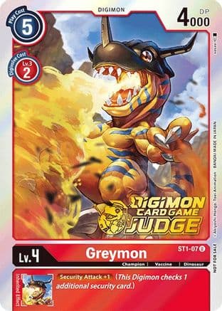 Greymon (Judge Pack 1) — Starter Deck 01: Gaia Red