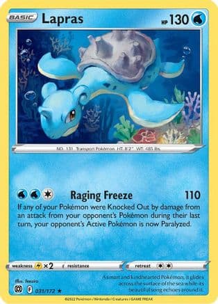 Lapras — SWSH09: Brilliant Stars Pokémon TCG card by Teeziro