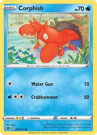 Corphish — SWSH09: Brilliant Stars Pokémon TCG card by Sekio