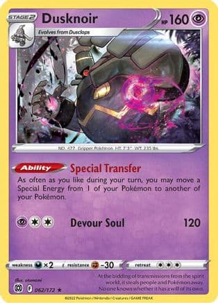 Dusknoir — SWSH09: Brilliant Stars Pokémon TCG card by otumami