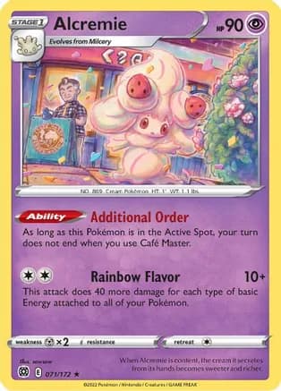 Alcremie — SWSH09: Brilliant Stars Pokémon TCG card by sowsow
