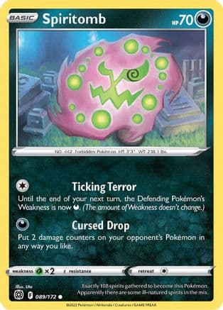 Spiritomb — SWSH09: Brilliant Stars Pokémon TCG card by Aya Kusube