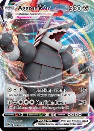 Aggron VMAX — SWSH09: Brilliant Stars Pokémon TCG card by 5ban Graphics