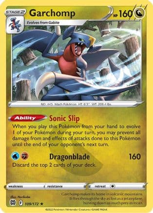 Garchomp — SWSH09: Brilliant Stars Pokémon TCG card by Nurikabe
