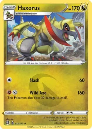 Haxorus — SWSH09: Brilliant Stars Pokémon TCG card by Uta