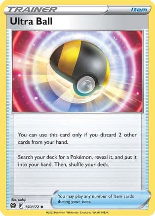 Ultra Ball — SWSH09: Brilliant Stars Pokémon TCG card by sadaji