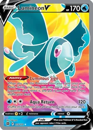 Lumineon V (Full Art) — SWSH09: Brilliant Stars