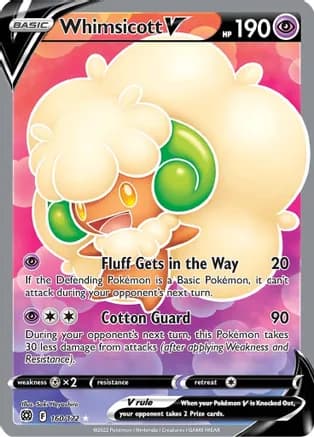 Whimsicott V (Full Art) — SWSH09: Brilliant Stars