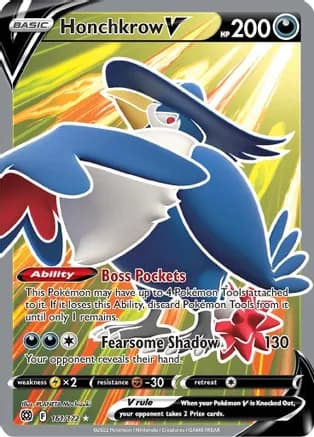 Honchkrow V (Full Art) — SWSH09: Brilliant Stars
