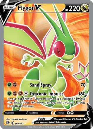 Flygon V (Full Art) — SWSH09: Brilliant Stars