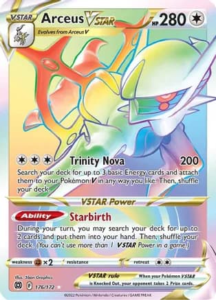 Arceus VSTAR (Secret) (176) — SWSH09: Brilliant Stars