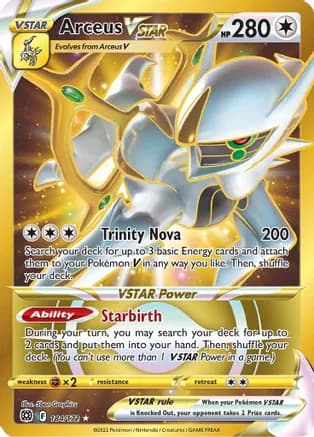 Arceus VSTAR (Secret) (184) — SWSH09: Brilliant Stars
