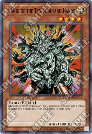 Manju of the Ten Thousand Hands — OTS Tournament Pack 18 Yu-Gi-Oh! card by Studio Dice