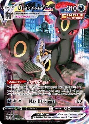 Umbreon VMAX — SWSH09: Brilliant Stars Trainer Gallery Pokémon TCG card by kawayoo