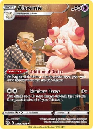Alcremie — SWSH09: Brilliant Stars Trainer Gallery Pokémon TCG card by OKACHEKE