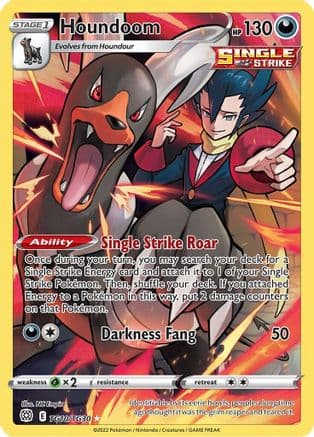 Houndoom — SWSH09: Brilliant Stars Trainer Gallery Pokémon TCG card by NC Empire