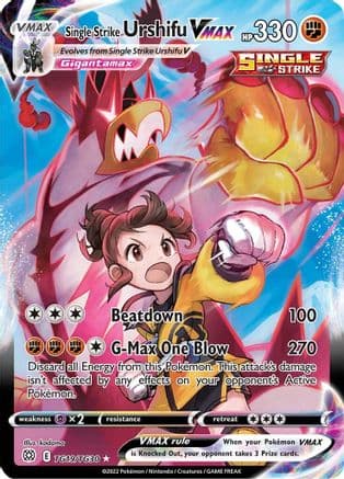 Single Strike Urshifu VMAX — SWSH09: Brilliant Stars Trainer Gallery Pokémon TCG card by kodama
