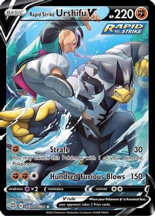 Rapid Strike Urshifu V — SWSH09: Brilliant Stars Trainer Gallery Pokémon TCG card by takuyoa