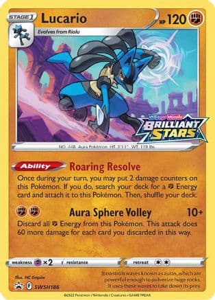 Lucario - SWSH186 — SWSH: Sword & Shield Promo Cards