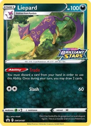 Liepard - SWSH187 — SWSH: Sword & Shield Promo Cards
