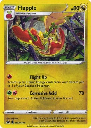Flapple - SWSH189 — SWSH: Sword & Shield Promo Cards Pokémon TCG card by Hasuno