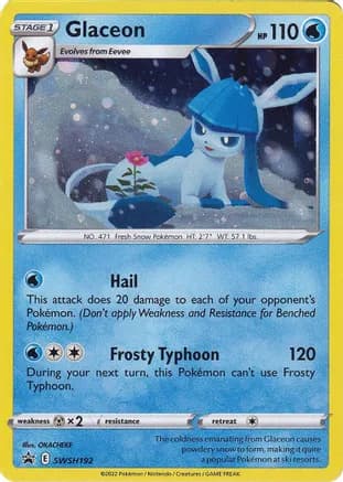 Glaceon - SWSH192 — SWSH: Sword & Shield Promo Cards