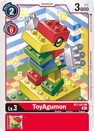 ToyAgumon — Next Adventure Digimon Card Game card by Sanshokei Sakuma