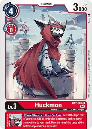 Huckmon — Next Adventure Digimon Card Game card by Takase