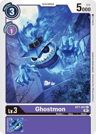 Ghostmon — Next Adventure Digimon Card Game card by Akiyoshi Honga, Toei Animation