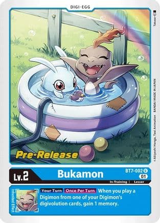Bukamon — Next Adventure Pre-Release Cards Digimon Card Game card by Takase