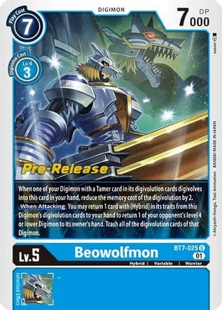 Beowolfmon — Digimon Card Game card