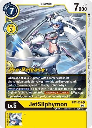 JetSilphymon — Next Adventure Pre-Release Cards Digimon Card Game card by Akiyoshi Hongō, Toei Animation