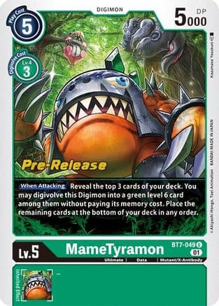 MameTyramon — Next Adventure Pre-Release Cards