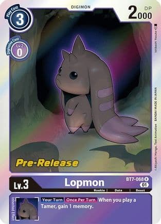 Lopmon — Next Adventure Pre-Release Cards