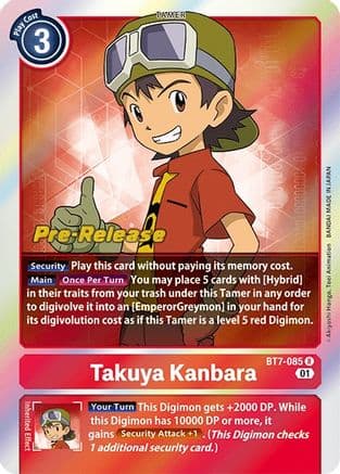 Takuya Kanbara — Next Adventure Pre-Release Cards