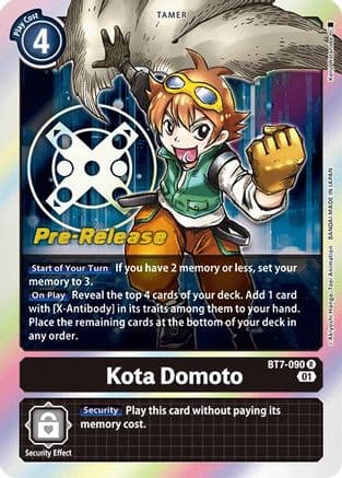 Kota Domoto — Next Adventure Pre-Release Cards