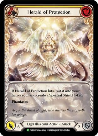 Herald of Protection (Yellow) - FAB030 — Flesh and Blood: Promo Cards