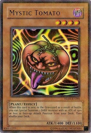 Mystic Tomato — Hobby League 3 Yu-Gi-Oh! card by KAZUKI TAKAHASHI