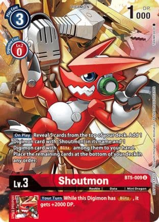 Shoutmon (Tamer's Evolution Box 2) — Battle of Omni