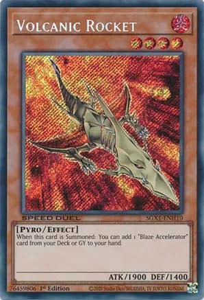 Volcanic Rocket (Secret Rare) — Speed Duel GX: Duel Academy Box