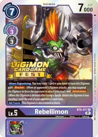 Rebellimon (Digimon Card Game Fest 2022) — Double Diamond