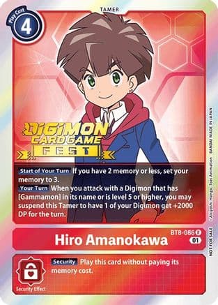 Hiro Amanokawa (Digimon Card Game Fest 2022) — New Awakening