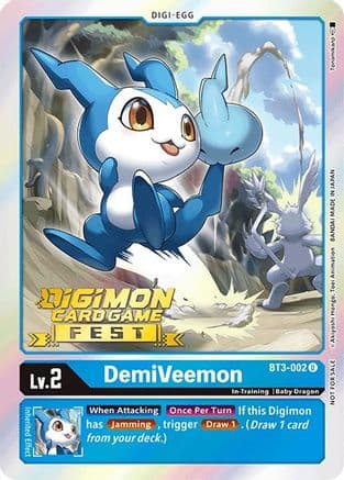 DemiVeemon - BT3-002 (Digimon Card Game Fest 2022) — Release Special Booster 1.0