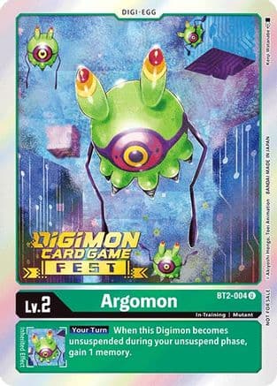 Argomon - BT2-004 (Digimon Card Game Fest 2022) — Release Special Booster 1.0