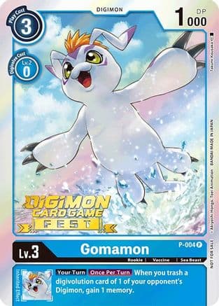 Gomamon - P-004 (Digimon Card Game Fest 2022) — Digimon Promotion Cards