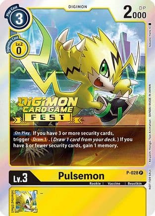 Pulsemon - P-028 (Digimon Card Game Fest 2022) — Digimon Promotion Cards