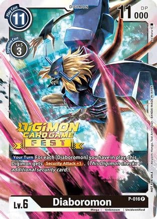 Diaboromon - P-016 (Digimon Card Game Fest 2022) — Digimon Promotion Cards
