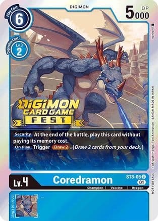 Coredramon (Digimon Card Game Fest 2022) — Starter Deck 08: Ulforce Veedramon