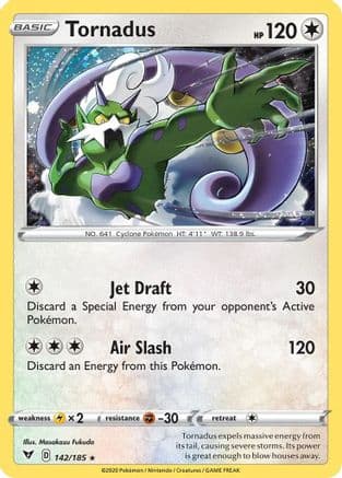 Tornadus - 142/185 (Cosmos Holo) — Blister Exclusives Pokémon TCG card by Atsuko Nishida